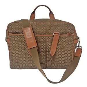 COACH Signature Briefcase Messenger Bag Cross Body UNISEX